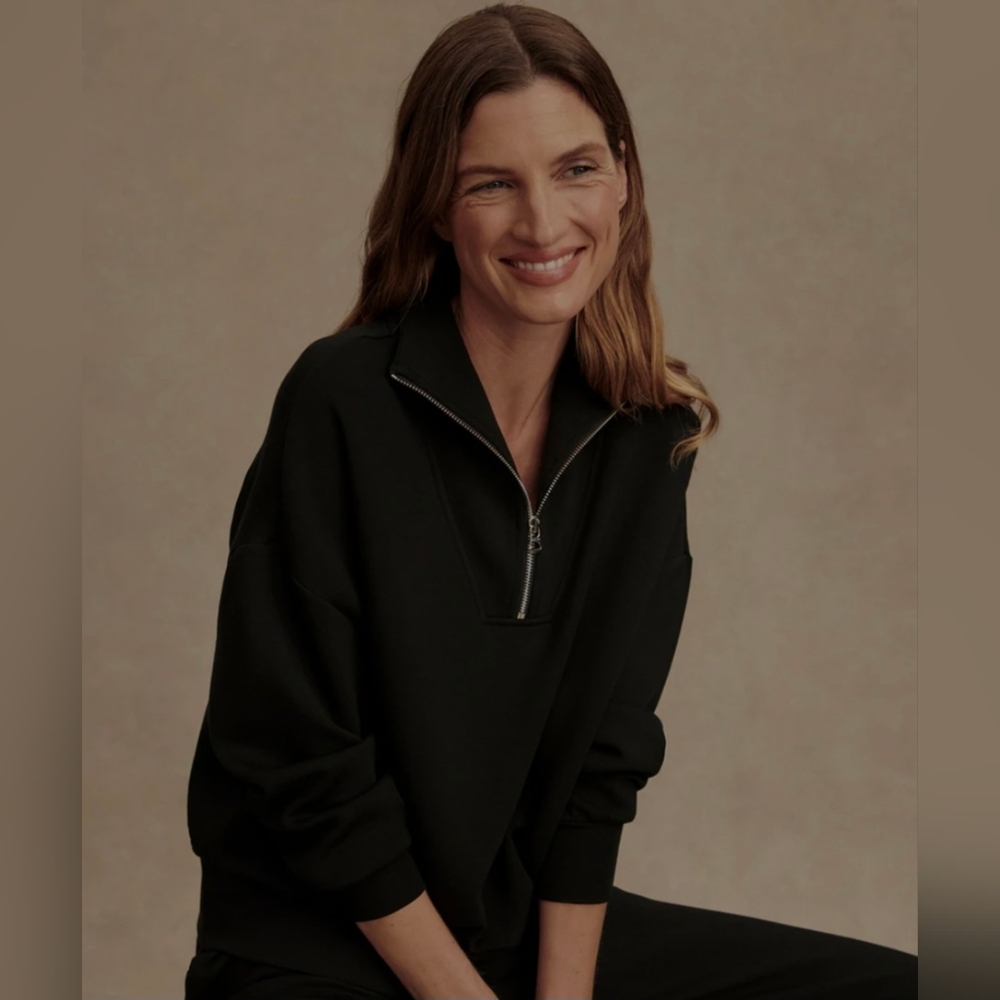 Varley | Hawley Half-Zip Sweat | Women’s Pullover | Black | Size M |